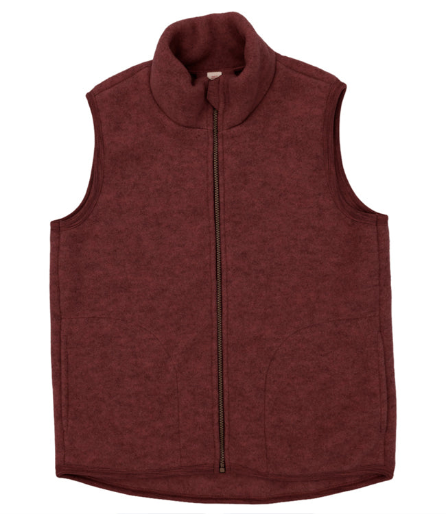 ENGEL wollen BODYWARMER dames wolfleece BORDEAUX