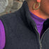 ENGEL NATUR wollen BODYWARMER dames wolfleece ZWART