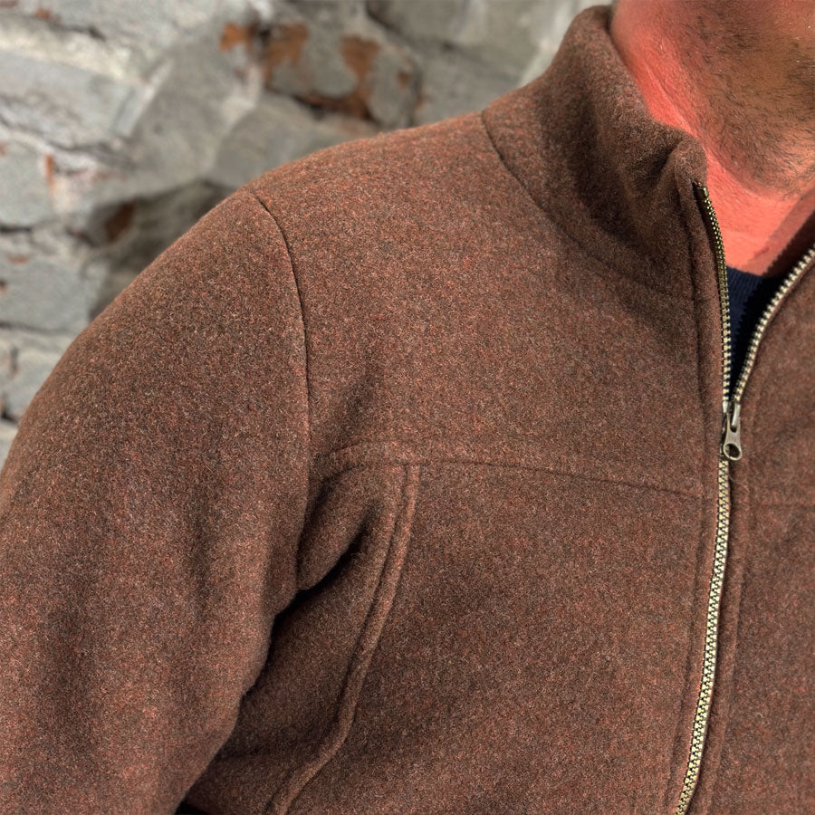 ENGEL wollen jas vest HEREN wolfleece biologische wol KANEEL