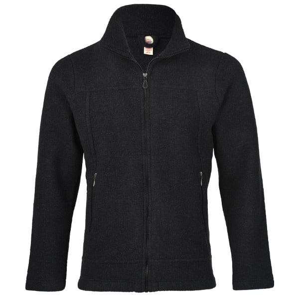 Engel Natur Wollen jas vest heren wolfleece ZWART