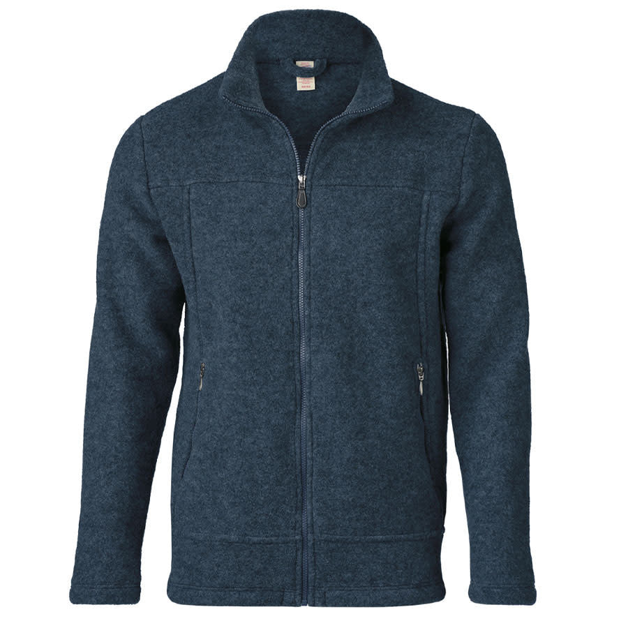Engel Natur Wollen jas vest heren wolfleece ATLANTIC MELANGE