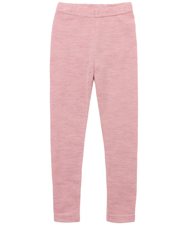ENGEL wollen legging voor KIND effen ROSEWOOD pure wol