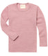 ENGEL wollen longsleeve voor KIND effen ROSEWOOD pure wol