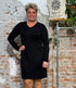 ENGEL Wol zijde pyjama nachthemd dames ZWART LIMITED