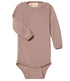 ENGEL baby romper wol zijde LANGE MOUW effen DUSTY ROSE