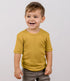 ENGEL shirt korte mouw wol zijde kind SAFFRAAN effen