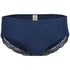Engel Natur Wol zijde slip dames met KANT NAVY