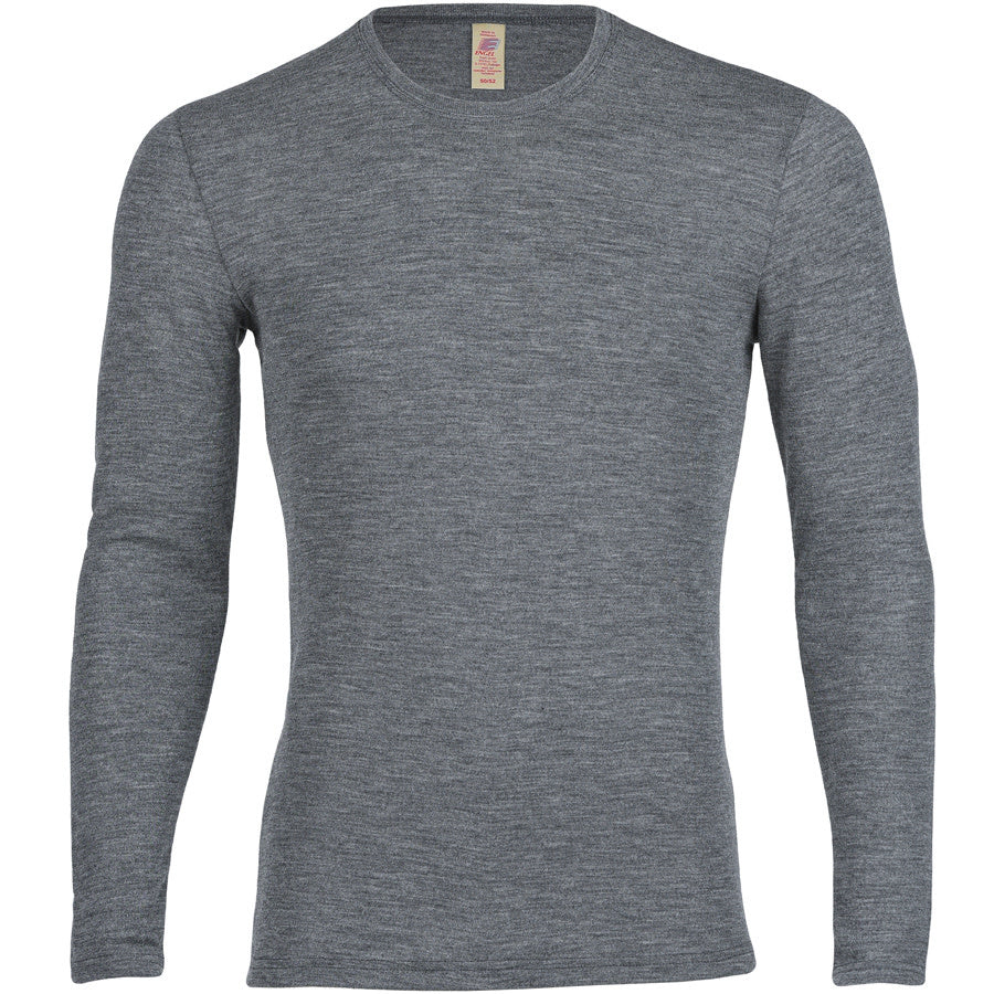 Engel Natur Wollen longsleeve heren LEISTEEN