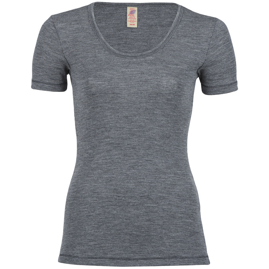 ENGEL puur wollen shirt korte mouw dames LEISTEEN wollen ondergoed