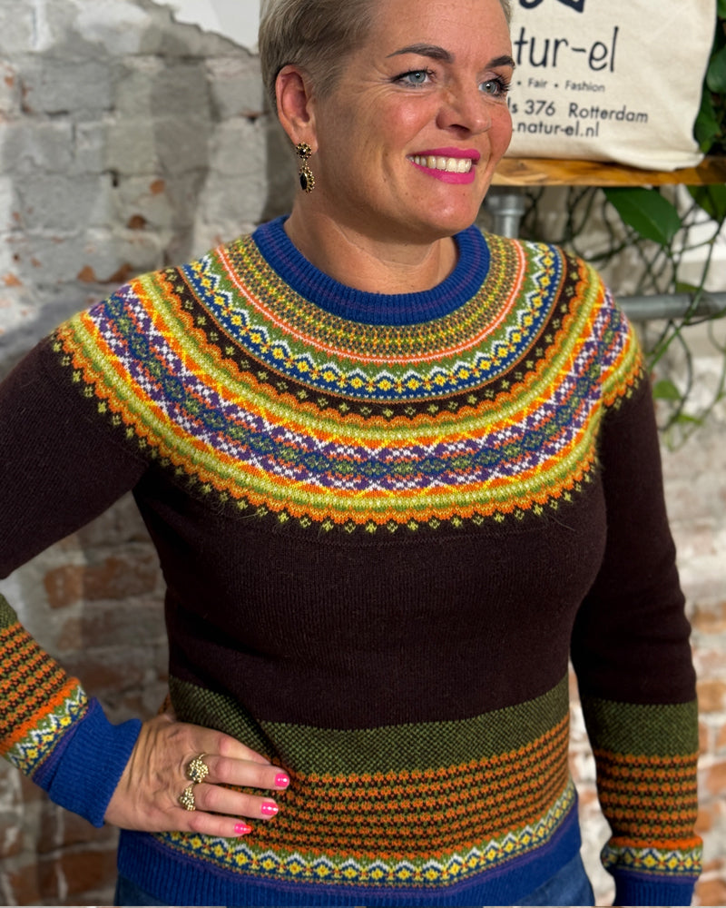 ERIBÉ merino wollen ALPINE TRUI EBONY met angora