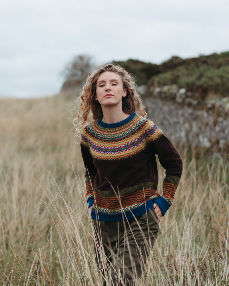 ERIBÉ merino wollen ALPINE TRUI EBONY met angora