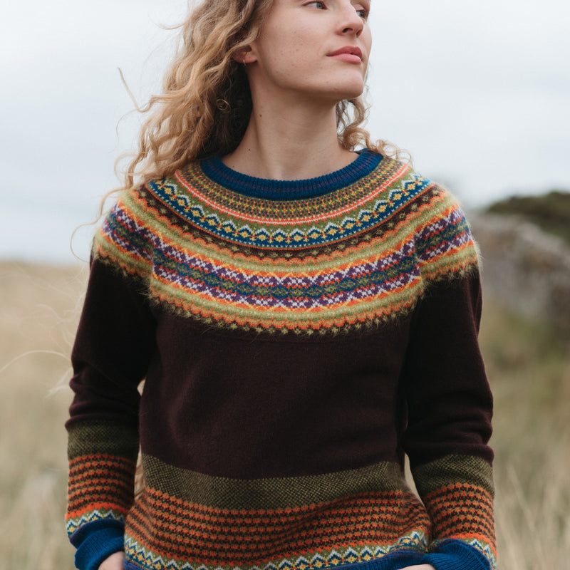 ERIBÉ merino wollen ALPINE TRUI EBONY met angora