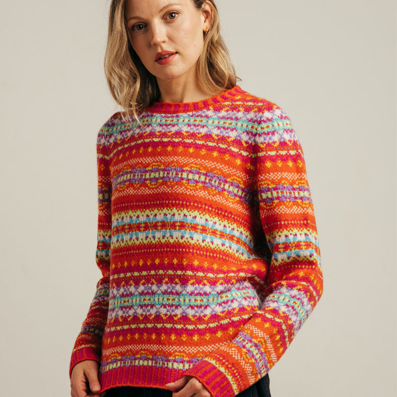 ERIBÉ Pullover extrafeine Lammwolle Damen KINROSS MURAL