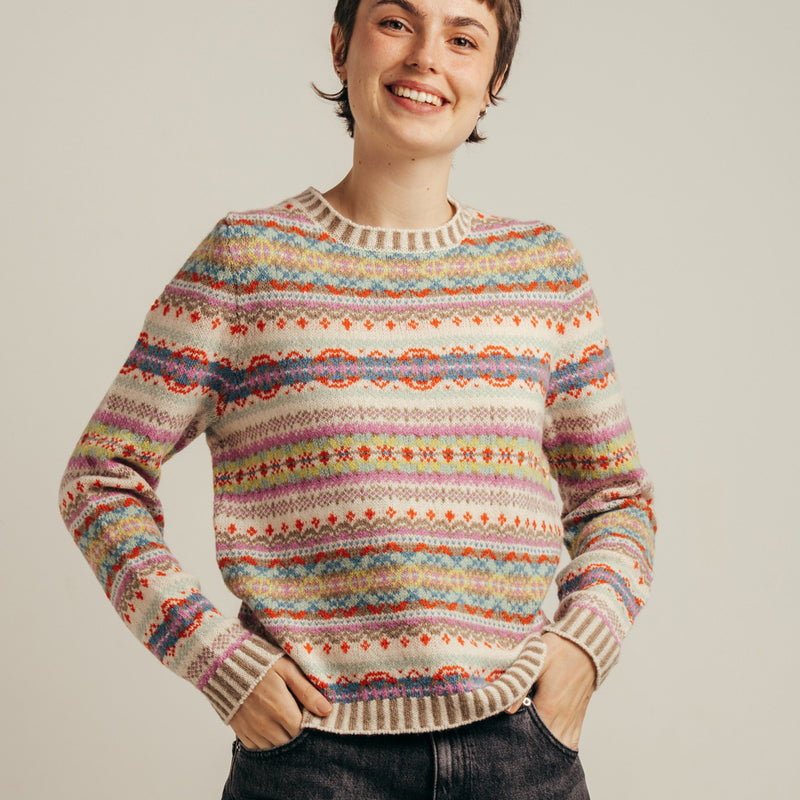 ERIBÉ Pullover extrafeine Lammwolle Damen KINROSS MURAL