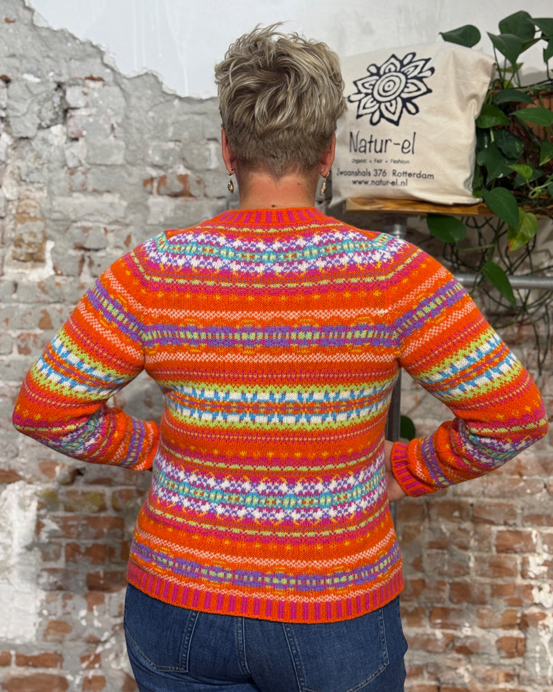 ERIBÉ wollen trui KINROSS FLAME extra fijne lamswol