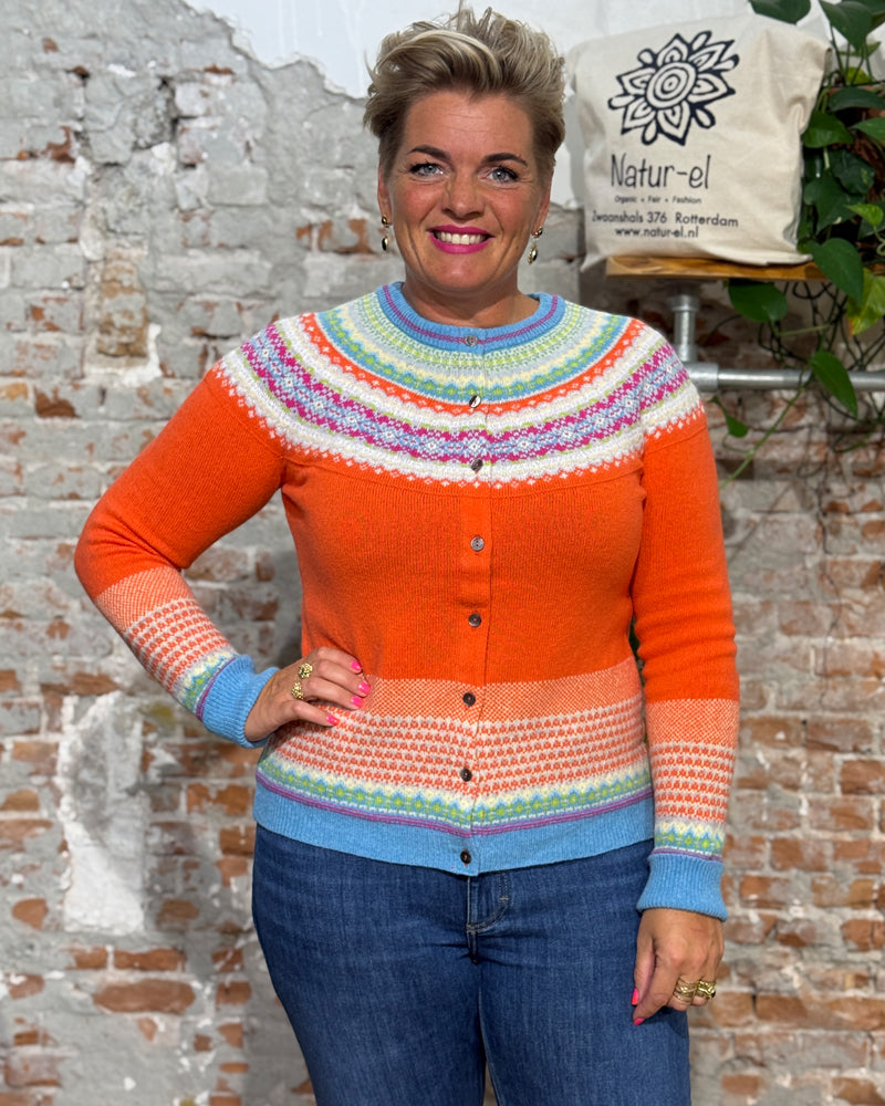 ERIBÉ merino wollen vest ALPINE AMELIA met angora