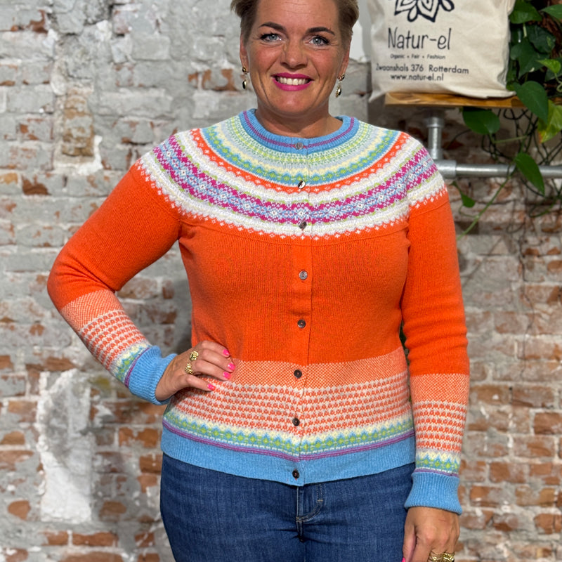 ERIBÉ merino wollen vest ALPINE AMELIA met angora