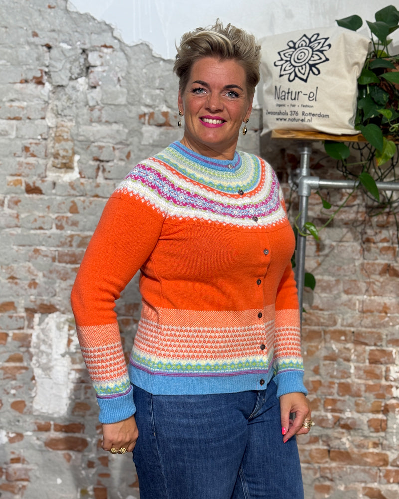 ERIBÉ merino wollen vest ALPINE AMELIA met angora