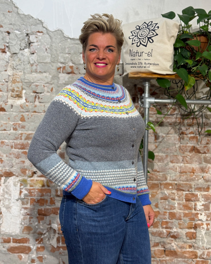 ERIBÉ merino wollen vest ALPINE CHARM met angora