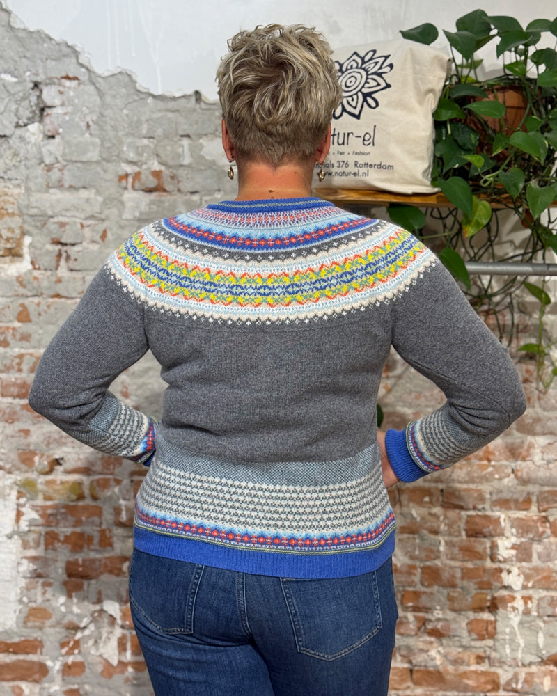ERIBÉ merino wollen vest ALPINE CHARM met angora