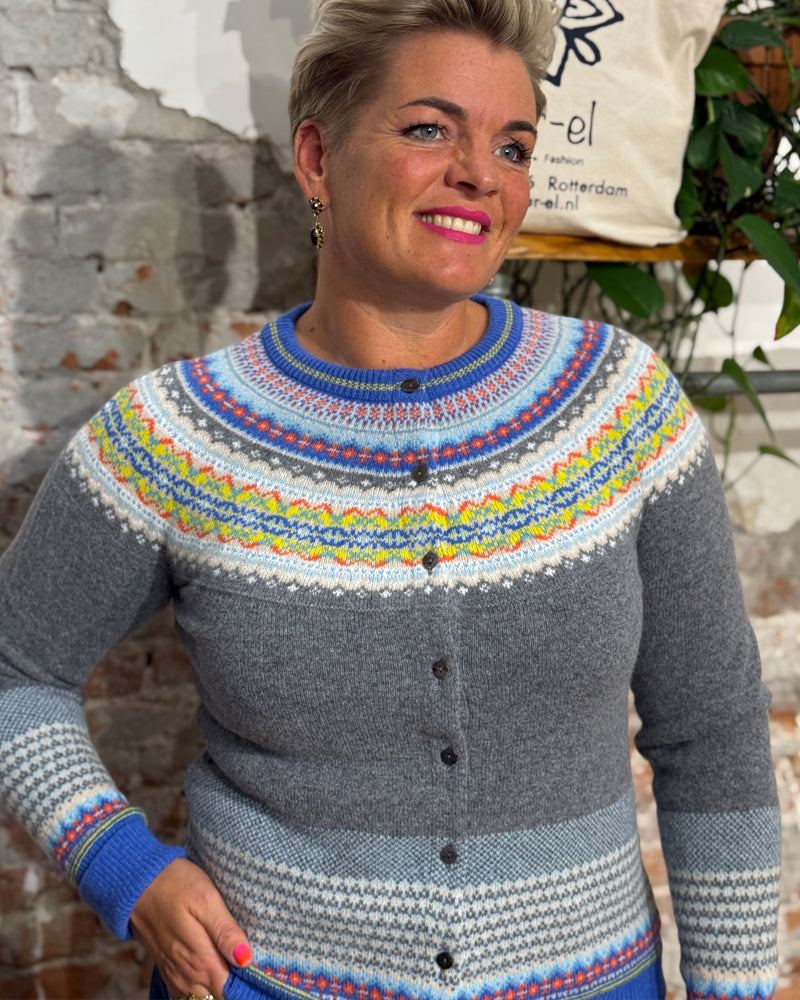 ERIBÉ merino wollen vest ALPINE CHARM met angora