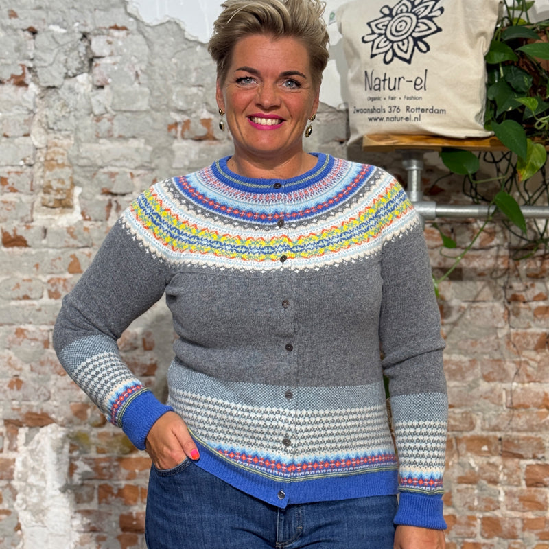 ERIBÉ merino wollen vest ALPINE CHARM met angora