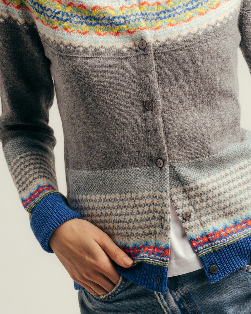 ERIBÉ merino wollen vest ALPINE CHARM met angora