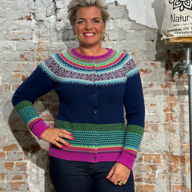 ERIBÉ merino wollen ALPINE VEST met angora TANGO
