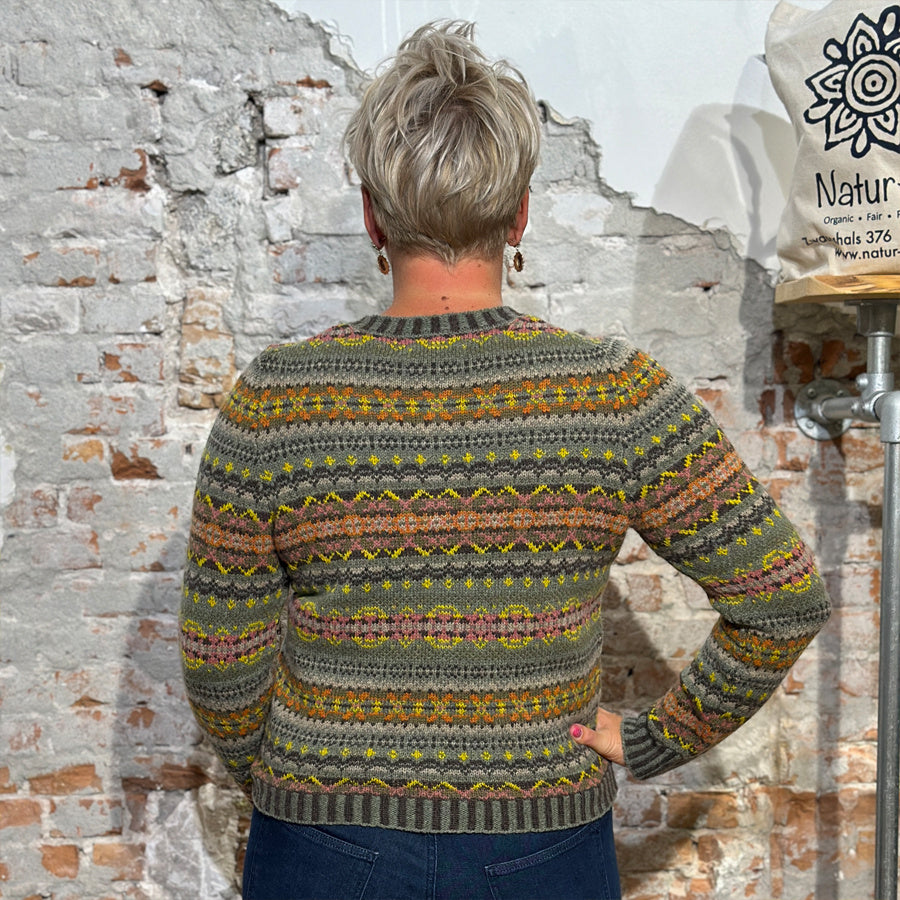 ERIBÉ wollen VEST extra fijne lamswol KINROSS AGATE