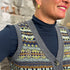 ERIBÉ wollen spencer dames vest KINROSS GARNET