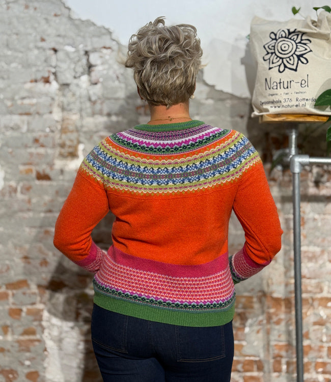 ERIBÉ merino wollen ALPINE TRUI met angora BELLAROSE