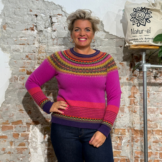 ERIBÉ merino wollen ALPINE TRUI met angora JAZZ