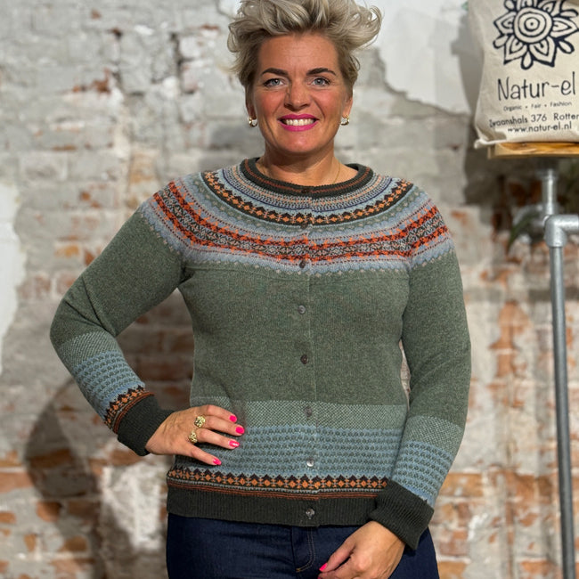 ERIBÉ merino wollen ALPINE VEST met angora BREAMAR