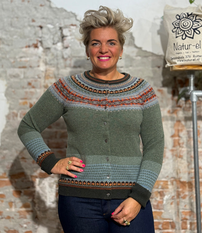 ERIBÉ merino wollen ALPINE VEST met angora BREAMAR