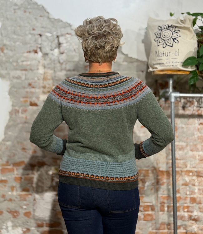 ERIBÉ merino wollen ALPINE VEST met angora BREAMAR