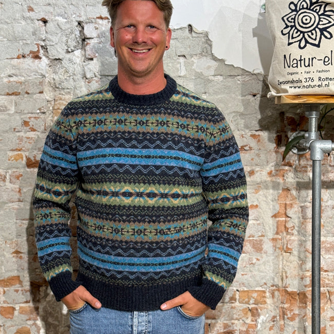 ERIBÉ wollen trui shetland wol supersoft BRODIE GIFFORD