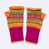 ERIBE Wollen POLSWARMERS 100% merino Fairisle ALLOA TULIP