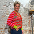 ERIBÉ lamswollen v-hals vest STOBO ROSA