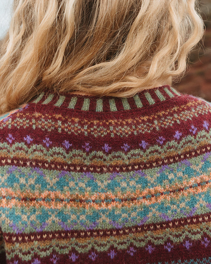 ERIBÉ wollen fairisle vest WESTRAY ERICA 100% soft Shetland