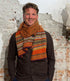 ERIBE Wollen sjaal shawl 100% merino lamswol ALPINE COPPERLAND