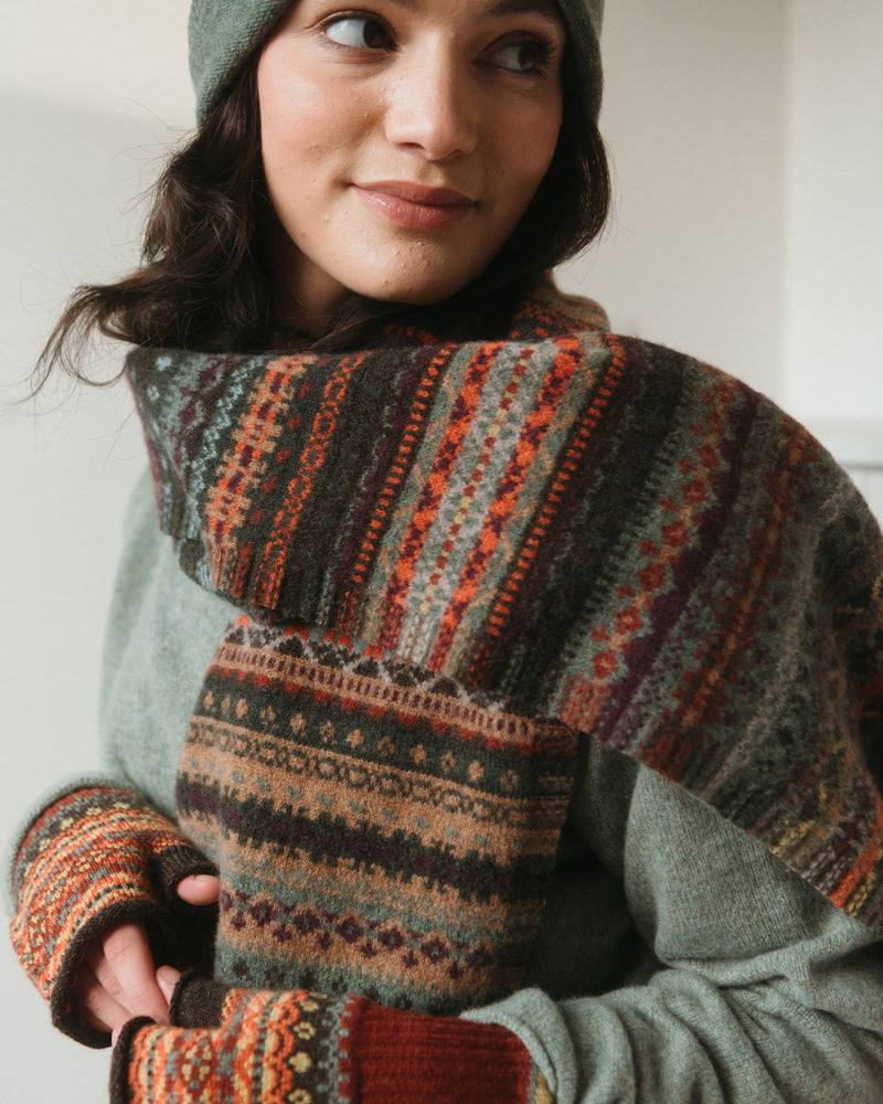 ERIBE Wollen sjaal 100% merino lamswol ALLOA BRAEMAR OAKLEY