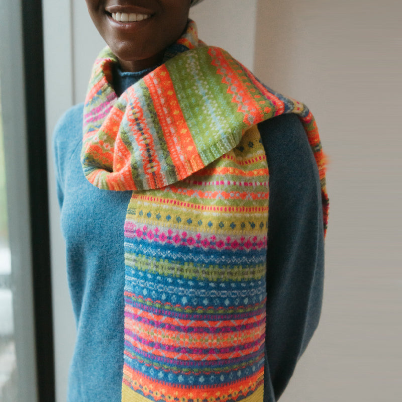 ERIBE Wollen sjaal 100% merino lamswol ALLOA CHARM BONNIE
