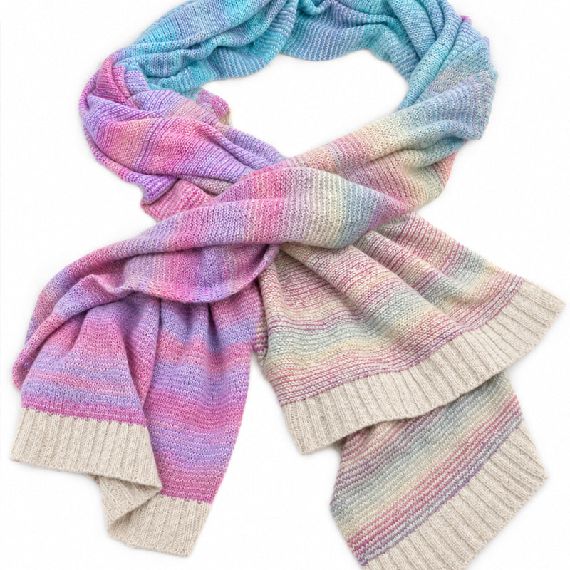 ERIBÉ grote wollen sjaal van lamswol en kidmohair TREELINE ROMANTIC