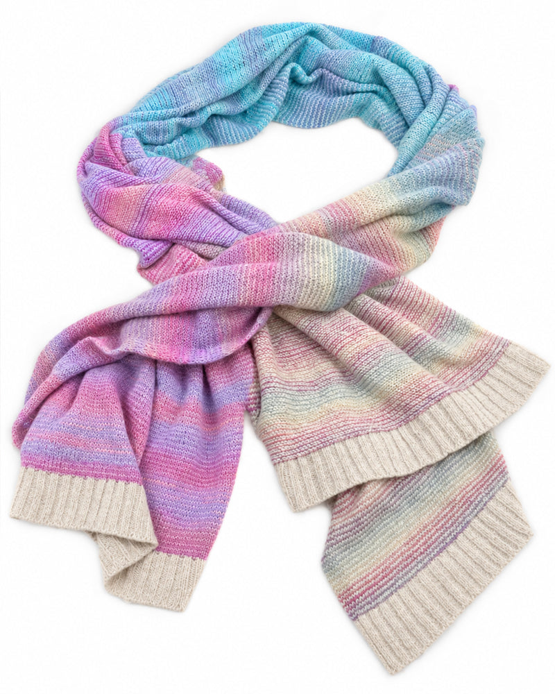 ERIBÉ grote wollen sjaal van lamswol en kidmohair TREELINE ROMANTIC