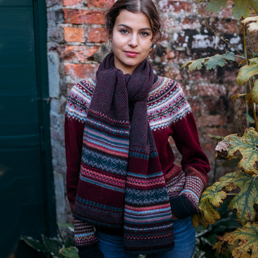 ERIBE Wollen sjaal shawl 100% merino lamswol ALPINE VELVET