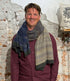 ERIBE grote wollen sjaal 100% merino lamswol TREELINE VOLE