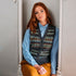 ERIBÉ wollen spencer dames vest KINROSS GARNET