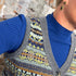 ERIBÉ wollen spencer dames vest KINROSS GARNET