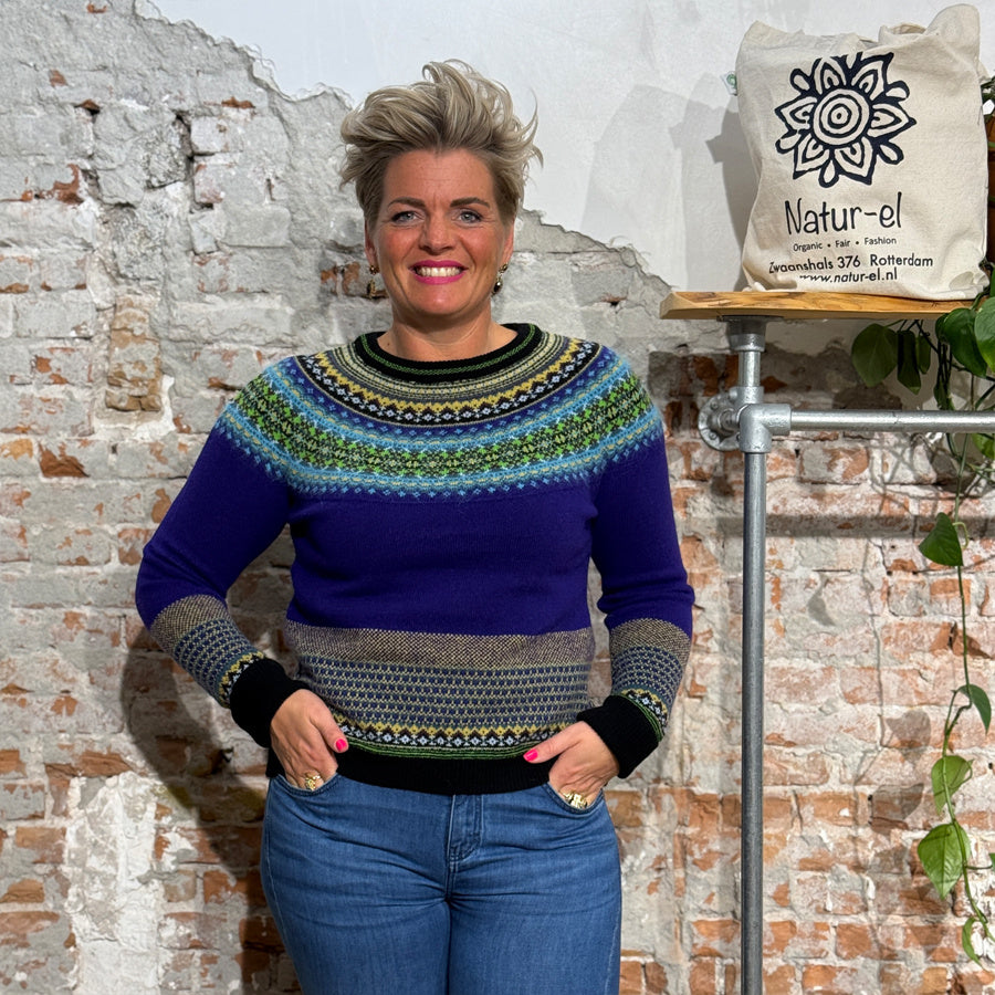 ERIBÉ merino wollen ALPINE TRUI met angora SIRIUS