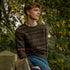 ERIBÉ wollen trui shetland wol supersoft BRODIE WOODLAND